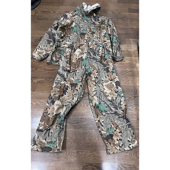 Stearns Dry Wear Hunting Rain Suit XL Camo Jacket Pants Waterproof Outdoor Gear - Picture 1 of 9